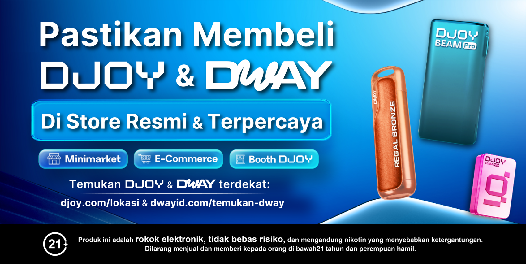 HIMBAUAN KEPADA PELANGGAN: PASTIKAN MEMBELI PRODUK DJOY DAN DWAY YANG RESMI